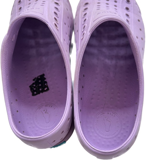 Native Jefferson 2 Tone Purple Water Shoes Size J3 Slip On Sandals Quick Dry - Picture 5 of 8